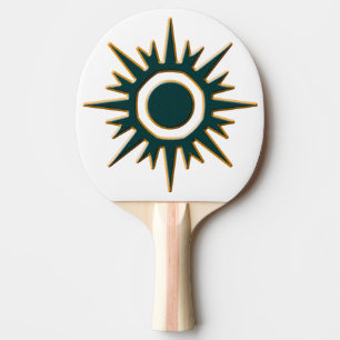 Raquette De Ping Pong Rayon de soleil vert classique