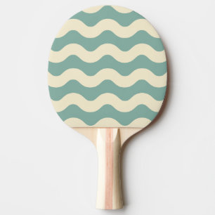 Raquette De Ping Pong Rayure ondulée couleur récif aqua