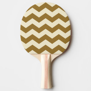 Raquette De Ping Pong Rayure Zigzag Couleur Désert Chaud