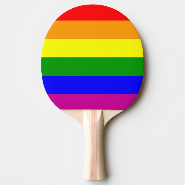 Raquette De Ping Pong Rayures arc-en-ciel (Devant)