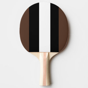 Raquette De Ping Pong rayures Brown, noires et blanches