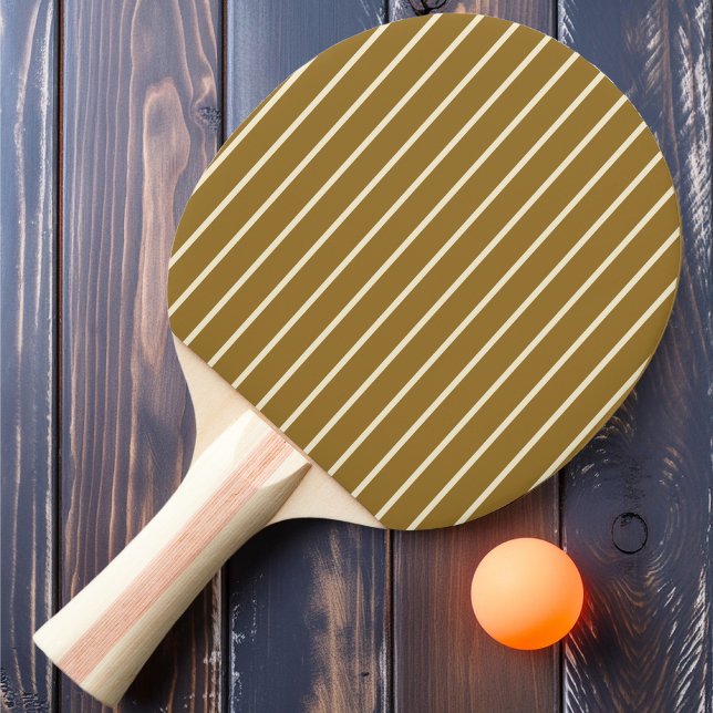 Raquette De Ping Pong Rayures chaudes couleur vent du désert (Créateur téléchargé)