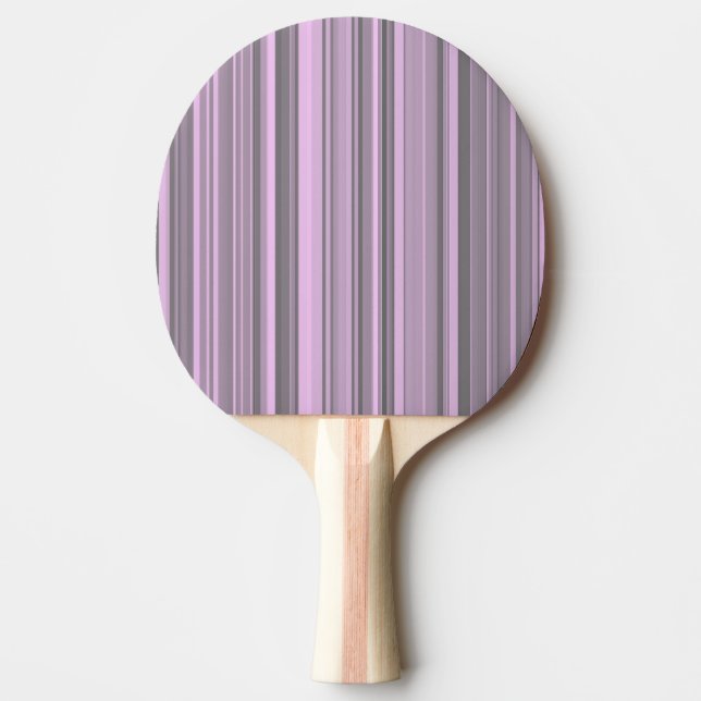 Raquette De Ping Pong Rayures Gris Violet (Devant)