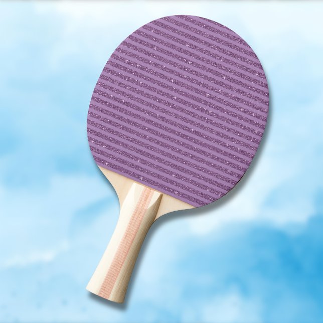 Raquette De Ping Pong Rayures horizontales de style paillettes de mûre a (Créateur téléchargé)