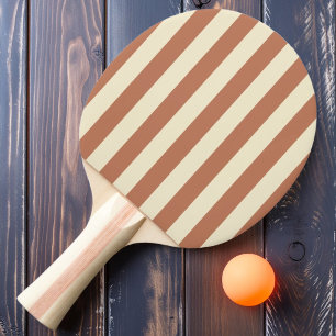 Raquette De Ping Pong Rayures polo couleur rose pâle