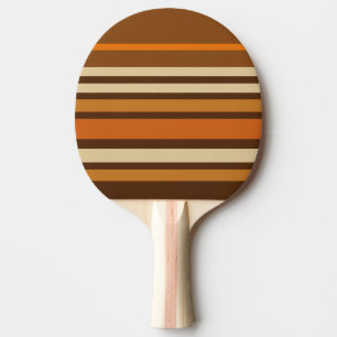 Raquette De Ping Pong Rayures sportives de style rétro des années 1970