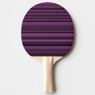 Raquette de Ping Pong rayures violettes noires abs