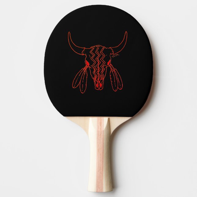 Raquette de ping pong Red Ghost Dance Buffalo noir (Devant)