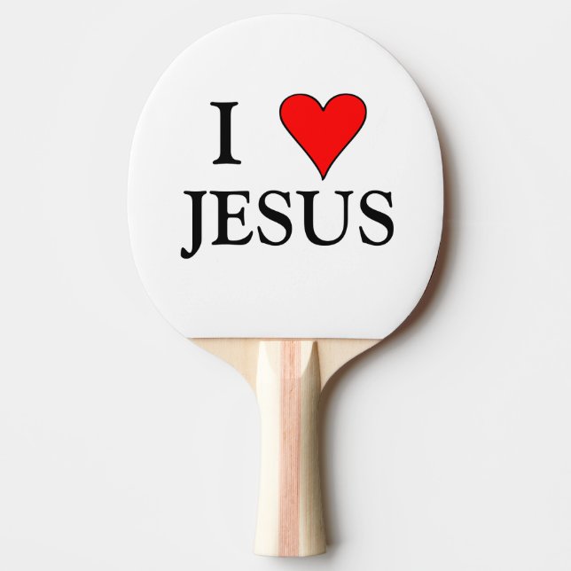 Raquette De Ping Pong Red I COEUR JESUS (Devant)