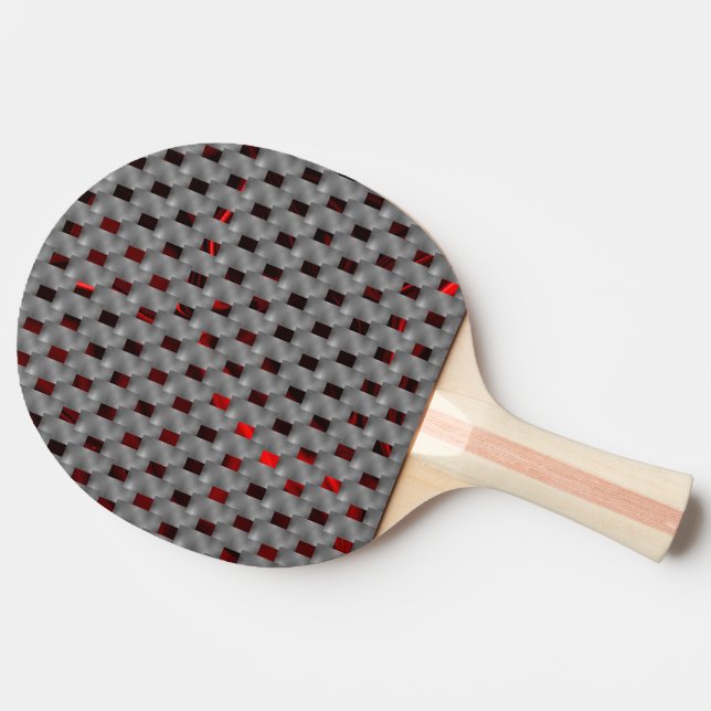 Raquette De Ping Pong Red image under grey plates, rectangular shapes (Côté)