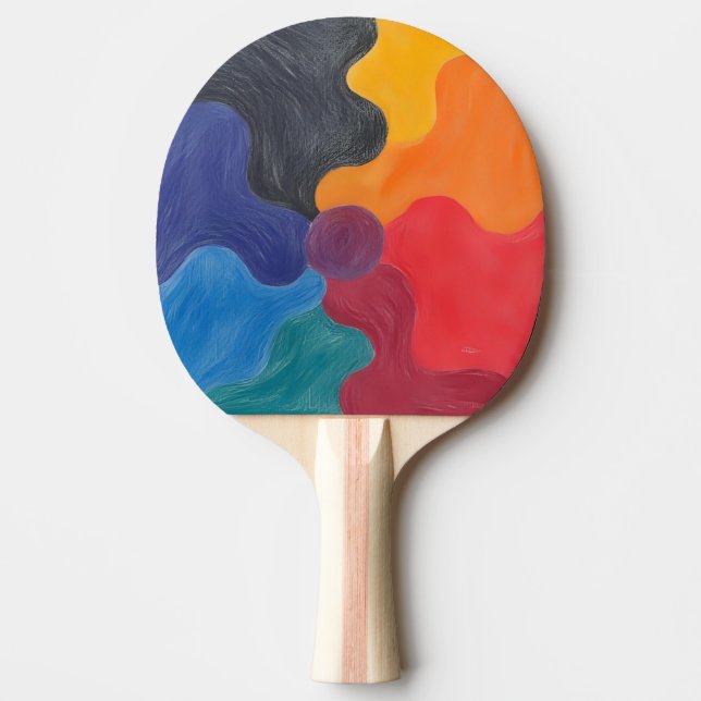 Raquette De Ping Pong Réflexions Artistiques (Devant)