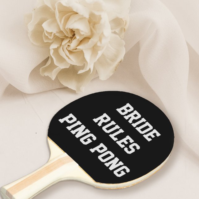 Raquette De Ping Pong Règles de la mariée Fête des mariées Mariage Ping  (Créateur téléchargé)