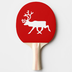 Raquette De Ping Pong Rennes blanches / Silhouette caribou