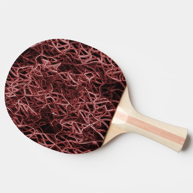 Raquette De Ping Pong Réseau rouge entrelacé de fil de fer rustique et e (Côté)