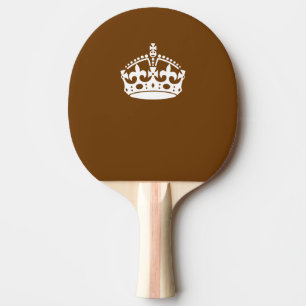 Raquette De Ping Pong Restez au calme sur le chocolat Brown