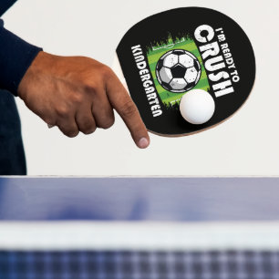 Raquette De Ping Pong Retour à l'école Premier jour de maternelle Footba