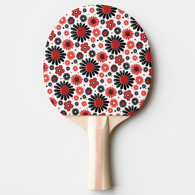 Raquette De Ping Pong Retour en caoutchouc rouge (Devant)