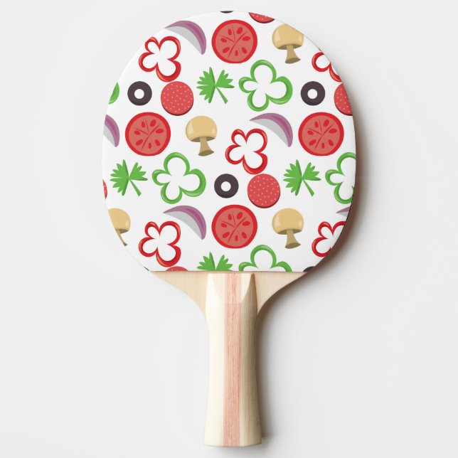 Raquette De Ping Pong Retour en caoutchouc rouge (Devant)