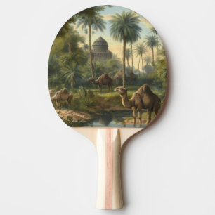 Raquette De Ping Pong Retraite riveraine vintage Camel Oasis