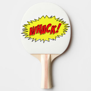 Raquette De Ping Pong Retro Comic Whack ! raquette de ping-pong