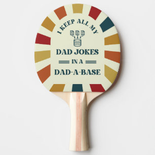 Raquette De Ping Pong Retro Funny Papa plaisante Fête des pères cadeau p