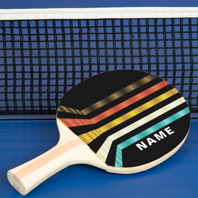 Raquette De Ping Pong Rétro Futuriste Personnalisé (Insitu)