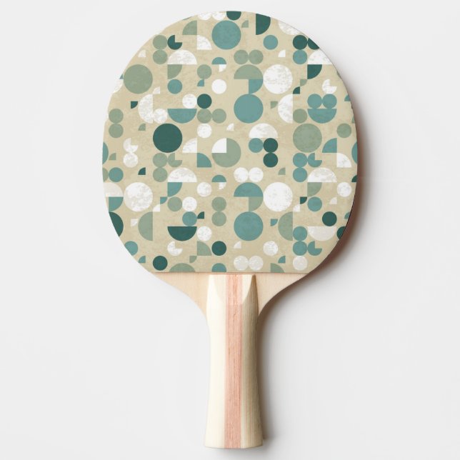 Raquette De Ping Pong Rétro motif abstrait (Devant)