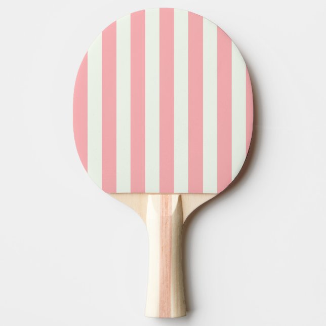 Raquette De Ping Pong Retro Preppy Sportswear Stripes - Crème rose (Devant)