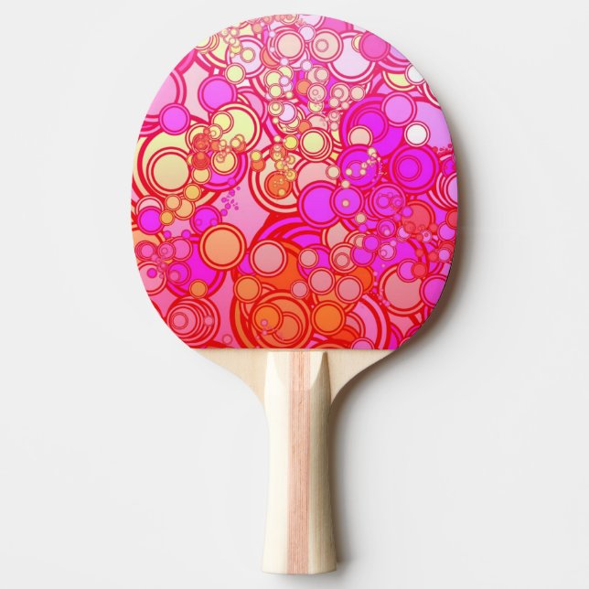 Raquette De Ping Pong Rétros cercles (Devant)