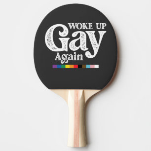 Raquette De Ping Pong Réveillez Gay Soutenez à nouveau LGBT Pride