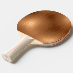 Raquette De Ping Pong Revêtement de cuivre brossé