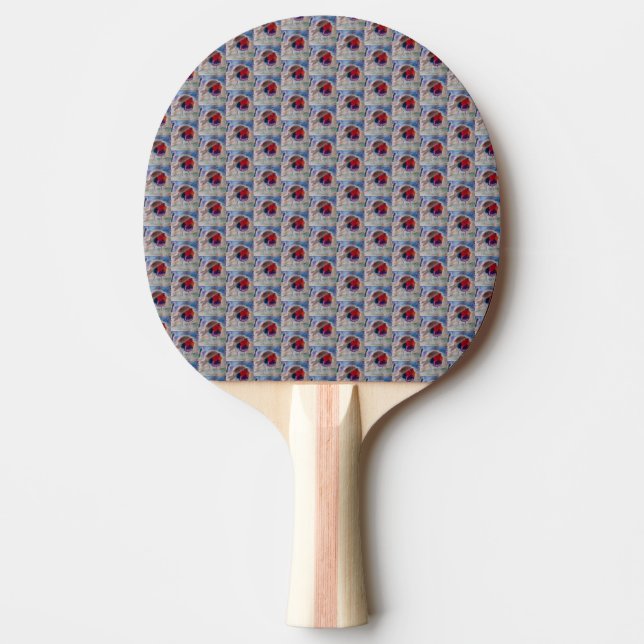 Raquette De Ping Pong Robin de Noël (Devant)