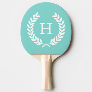 Raquette De Ping Pong Robin Oeuf What Blé Laurel Wreath Initial Monogram