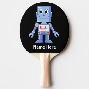 Raquette De Ping Pong Robot bleu