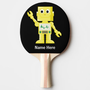 Raquette De Ping Pong Robot jaune