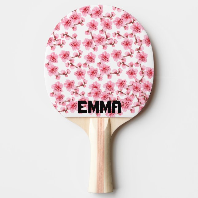 Raquette De Ping Pong Romantic pink Cherry blosson (Devant)