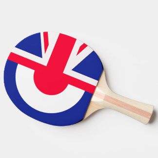 Raquette De Ping Pong Rondeau/Union Jack de mod