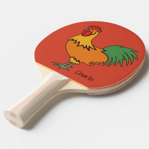 Raquette De Ping Pong Rooster personnalisé nom et couleur ping pong padd