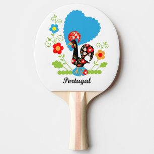 Raquette De Ping Pong Rooster portugais de la chance