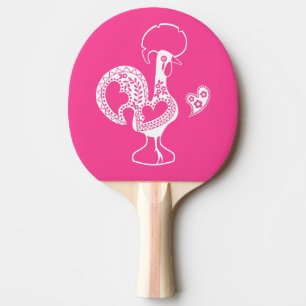 Raquette De Ping Pong Rooster portugais de la chance