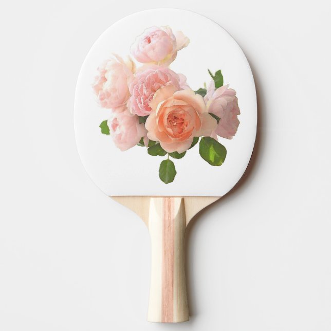 Raquette De Ping Pong Rose Design moderne élégant Modèle personnalisé (Devant)
