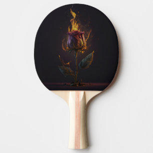 Raquette De Ping Pong rose en feu