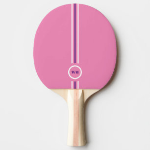 Raquette de ping pong rose et violet joli