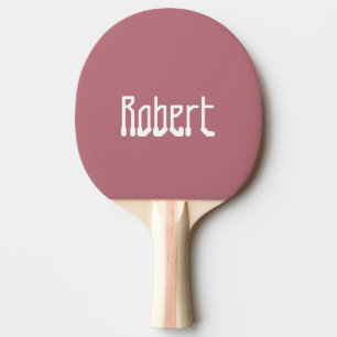 Raquette De Ping Pong Rose Gold Moderne Nom Stylé Tendance Minimaliste