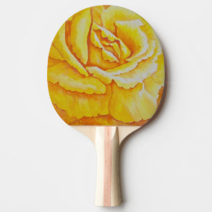 Raquette De Ping Pong Rose jaune