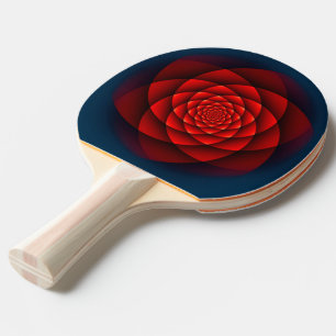 Raquette De Ping Pong Rose kaléidoscope rouge