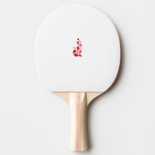 Raquette De Ping Pong Rose Madder, design floral Thunderbird