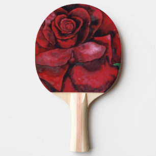 Raquette De Ping Pong "Rose rouge #1" Ping Pong Paddle