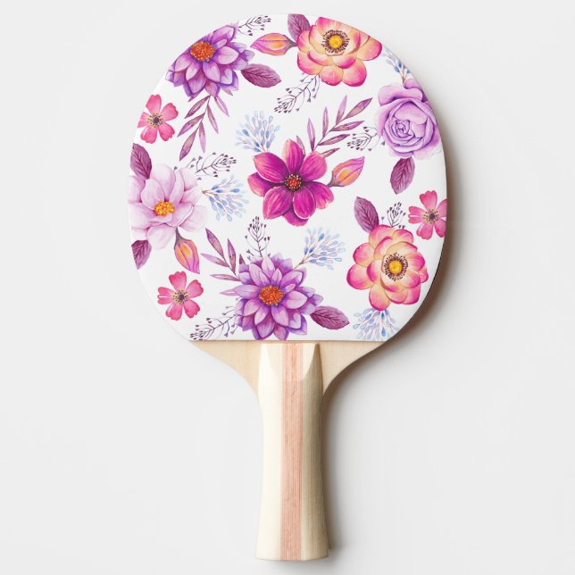 Raquette De Ping Pong Rose violette (Devant)