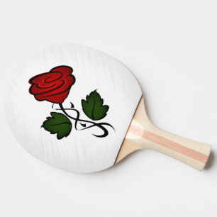 Raquette De Ping Pong Roses rouges simples